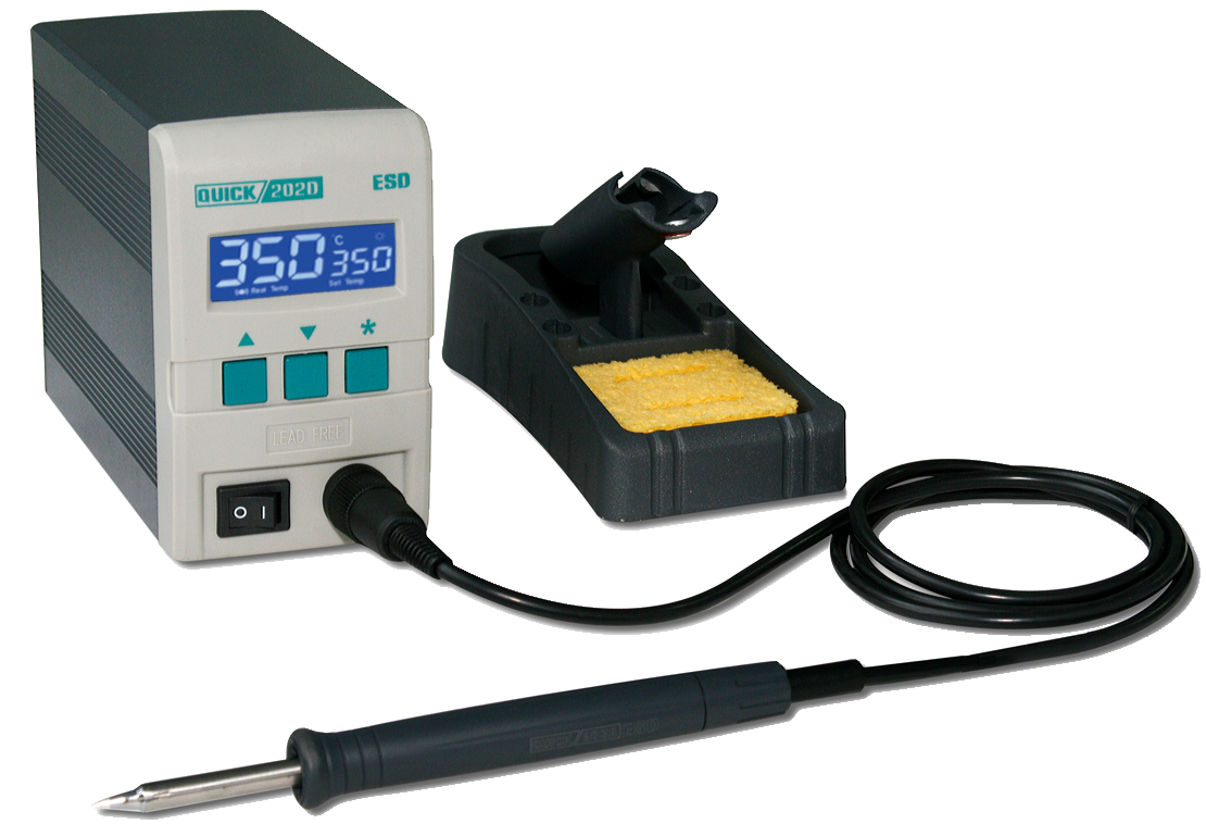 картинка Quick 202D ESD (90 Вт). Индукционная паяльная станция являющийся официальным дистрибьютором в России 