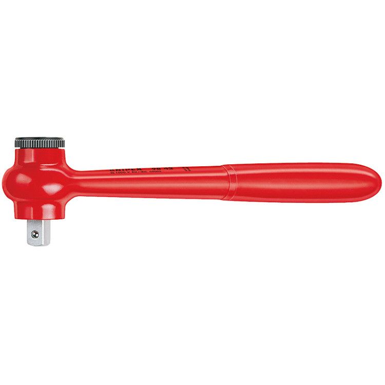 картинка KNIPEX KN-9842. Ключ трещоточный с наружным квадратом 1/2 диэлектрический являющийся официальным дистрибьютором в России 