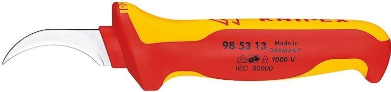 картинка KNIPEX KN-985313. Нож для кабеля VDE являющийся официальным дистрибьютором в России 