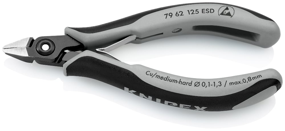 картинка KNIPEX KN-7962125ESD. Прецизионные бокорезы являющийся официальным дистрибьютором в России 