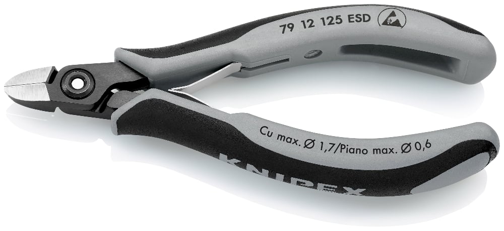 картинка KNIPEX KN-7912125ESD. Прецизионные бокорезы являющийся официальным дистрибьютором в России 