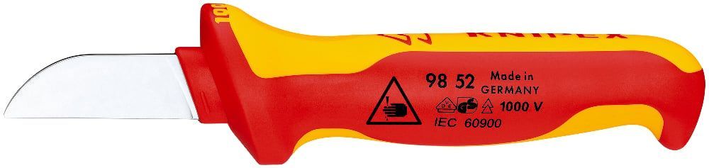 картинка KNIPEX KN-9852. Нож для кабеля VDE являющийся официальным дистрибьютором в России 
