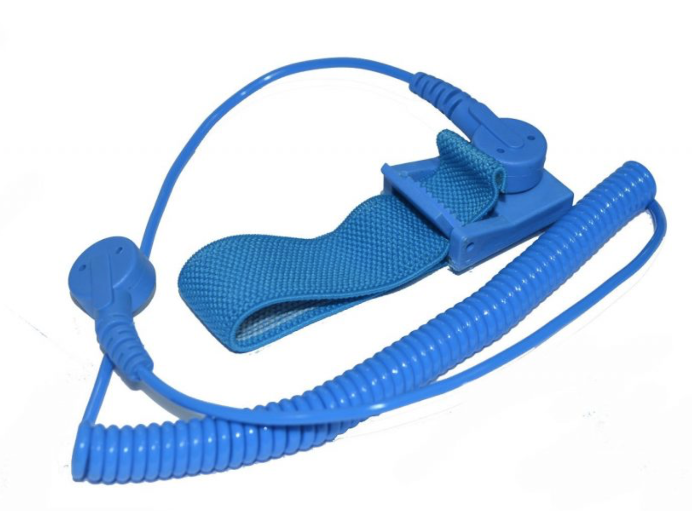 картинка ELK-1102. Браслет антистатический тканевый, кнопка 10 мм являющийся официальным дистрибьютором в России 