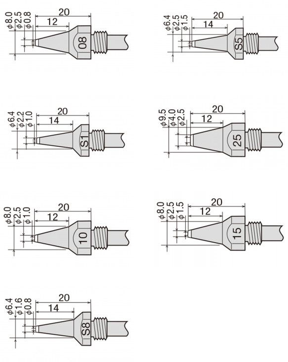 картинка Goot TP-100N. Паяльные жала являющийся официальным дистрибьютором в России 