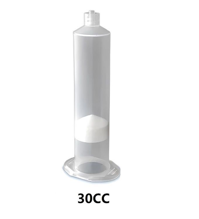 картинка VMATIC VCAS30C. Шприц дозатора бесцветный с белым поршнем 30сс являющийся официальным дистрибьютором в России 
