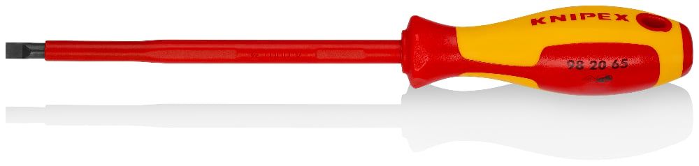 картинка KNIPEX KN-982065. Отвертка шлицевая VDE являющийся официальным дистрибьютором в России 