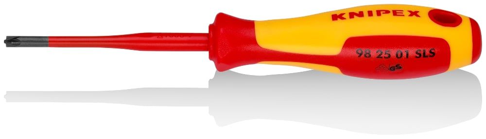 картинка KNIPEX KN-982501SLS / PlusMinus. Отвёртка крестовая тонкая PZ VDE являющийся официальным дистрибьютором в России 