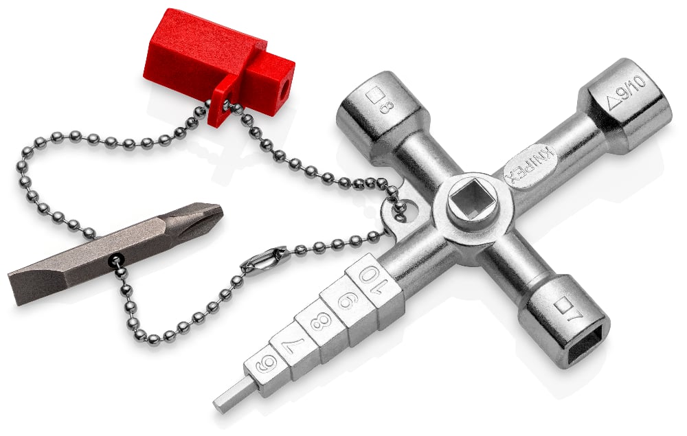 картинка KNIPEX KN-001104. Ключ для электрошкафов являющийся официальным дистрибьютором в России 