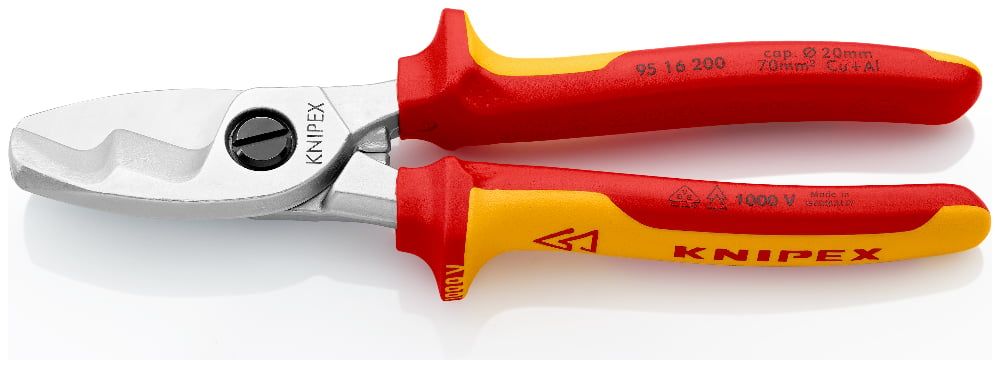 картинка KNIPEX KN-9516200. Кабелерезы диэлектрические являющийся официальным дистрибьютором в России 