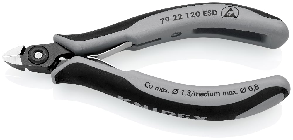 картинка KNIPEX KN-7922120ESD. Прецизионные бокорезы являющийся официальным дистрибьютором в России 