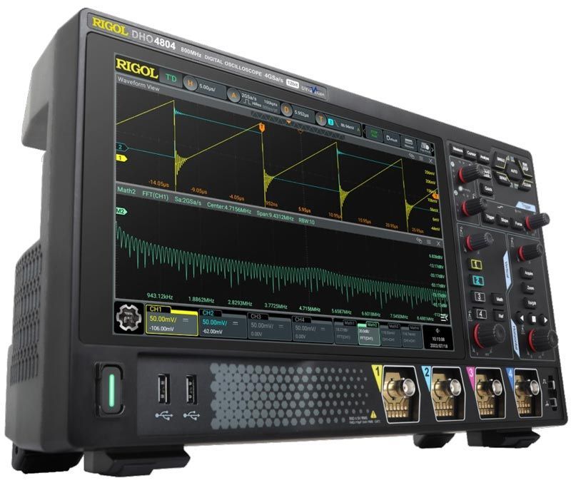 картинка Rigol DHO4804 (800 МГц). Осциллограф цифровой высокого разрешения 4-канальный являющийся официальным дистрибьютором в России 