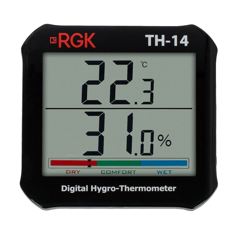 картинка RGK TH-14. Термогигрометр являющийся официальным дистрибьютором в России 