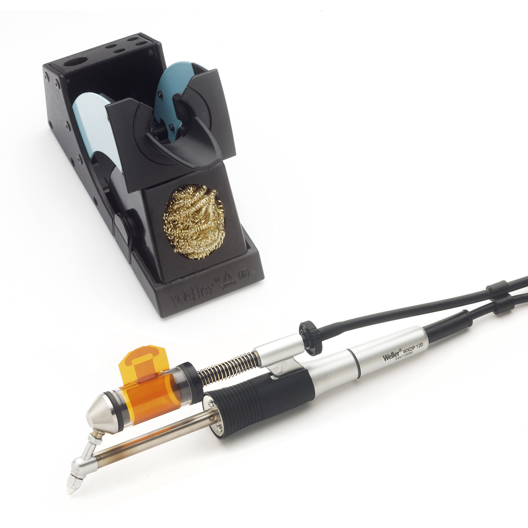 картинка Weller WXDP 120 Set (120 Вт, 24 В). Демонтажный паяльник с подставкой являющийся официальным дистрибьютором в России 