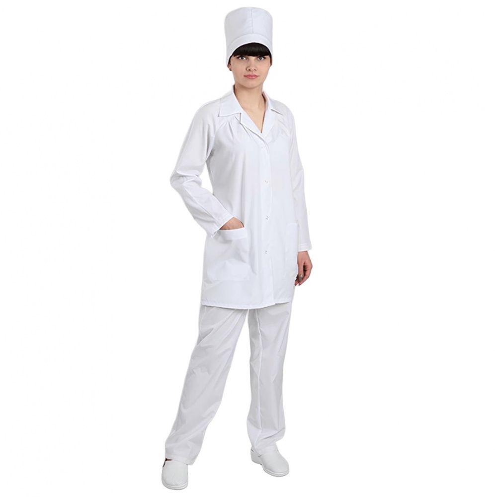 картинка ELK Б-262У. Халат антистатический укороченный женский являющийся официальным дистрибьютором в России 