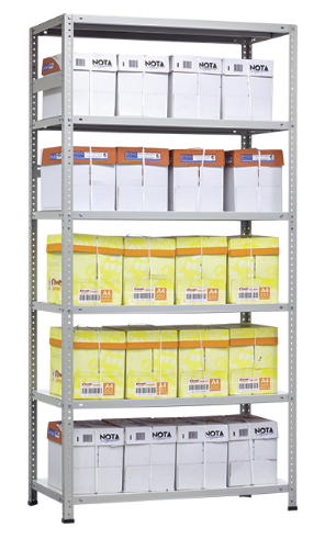 картинка ПРАКТИК MS HARD. Металлический стеллаж (1000 кг на секцию) являющийся официальным дистрибьютором в России 