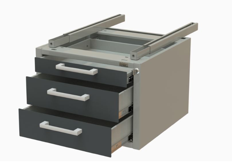 картинка Teras D3/H. Подвесная тумба на 3 ящика 490×354×605мм являющийся официальным дистрибьютором в России 