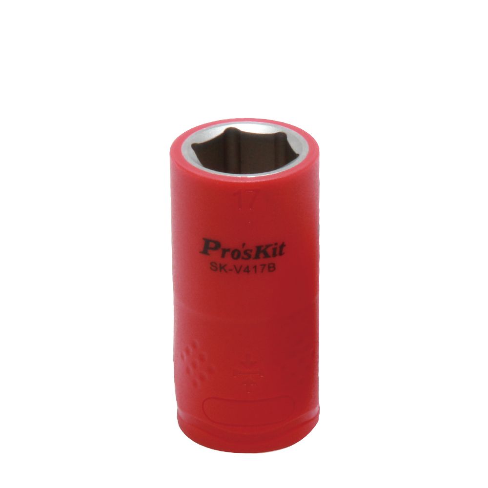 картинка ProsKit SK-V417B. Изолированная 1/2 дюйма торцевая головка 17 мм (1000 В - VDE) являющийся официальным дистрибьютором в России 