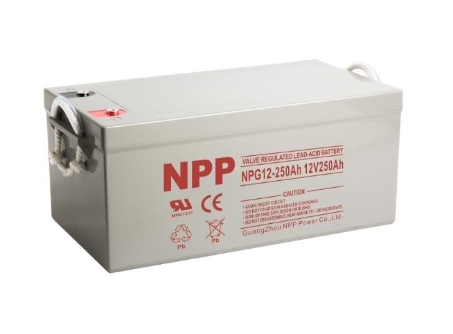 картинка NPP Power NPG12-250Ah. Аккумулятopная батарея серии AGM GEL являющийся официальным дистрибьютором в России 