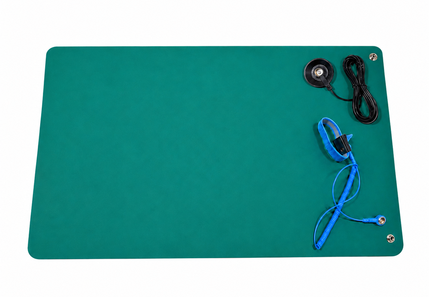 картинка NOVA TM-6090-Gr-KIT ESD. Антистатический настольный комплект зеленый 60×90 см являющийся официальным дистрибьютором в России 