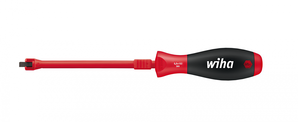 картинка WIHA 32871 / SoftFinish. Удерживающая шлицевая отвертка серия 398SF являющийся официальным дистрибьютором в России 