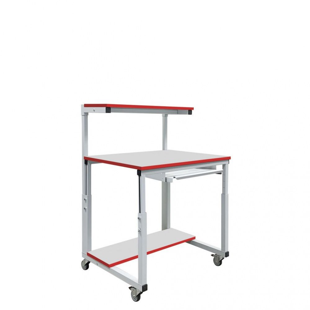 картинка Gresson СМК-900. Стол 900×700 мм мобильный компьютерный серии СМК являющийся официальным дистрибьютором в России 