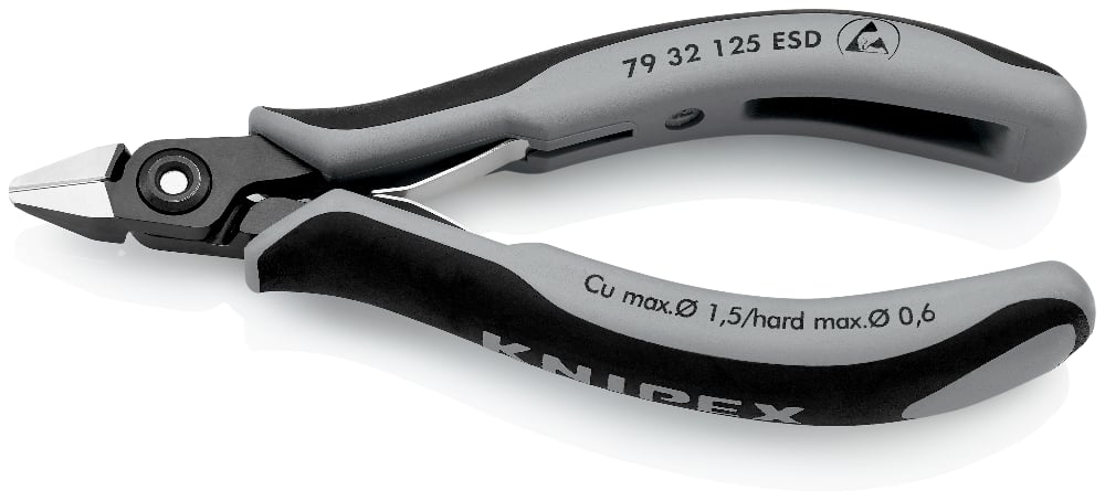 картинка KNIPEX KN-7932125ESD. Прецизионные бокорезы являющийся официальным дистрибьютором в России 