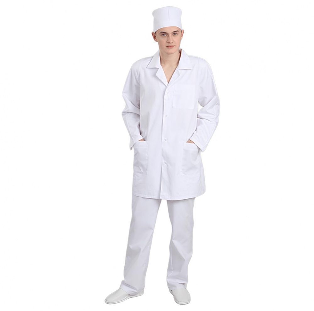 картинка ELK Б-251У. Халат антистатический укороченный мужской являющийся официальным дистрибьютором в России 