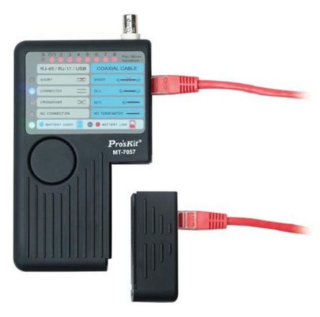 картинка ProsKit MT-7057. Прибор для проверки кабелей являющийся официальным дистрибьютором в России 