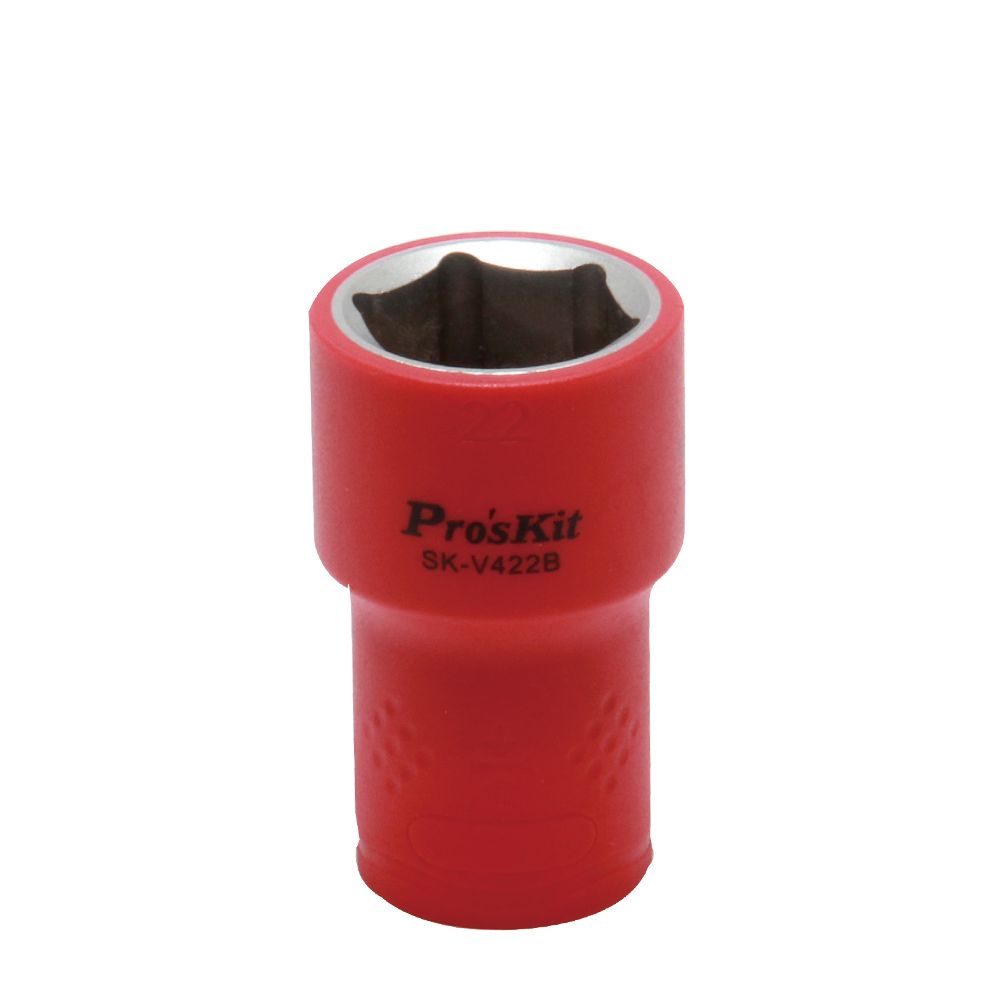 картинка ProsKit SK-V422B. Изолированная 1/2 дюйма торцевая головка 22 мм (1000 В - VDE) являющийся официальным дистрибьютором в России 
