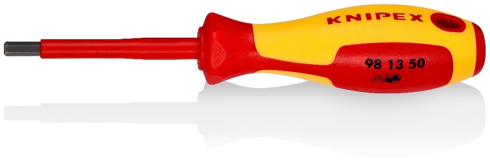картинка KNIPEX KN-981350. Отвертка шестигранник VDE являющийся официальным дистрибьютором в России 