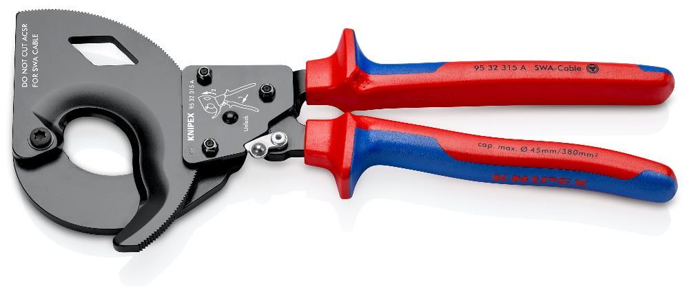 картинка KNIPEX KN-9532315A. Секторные ножницы являющийся официальным дистрибьютором в России 