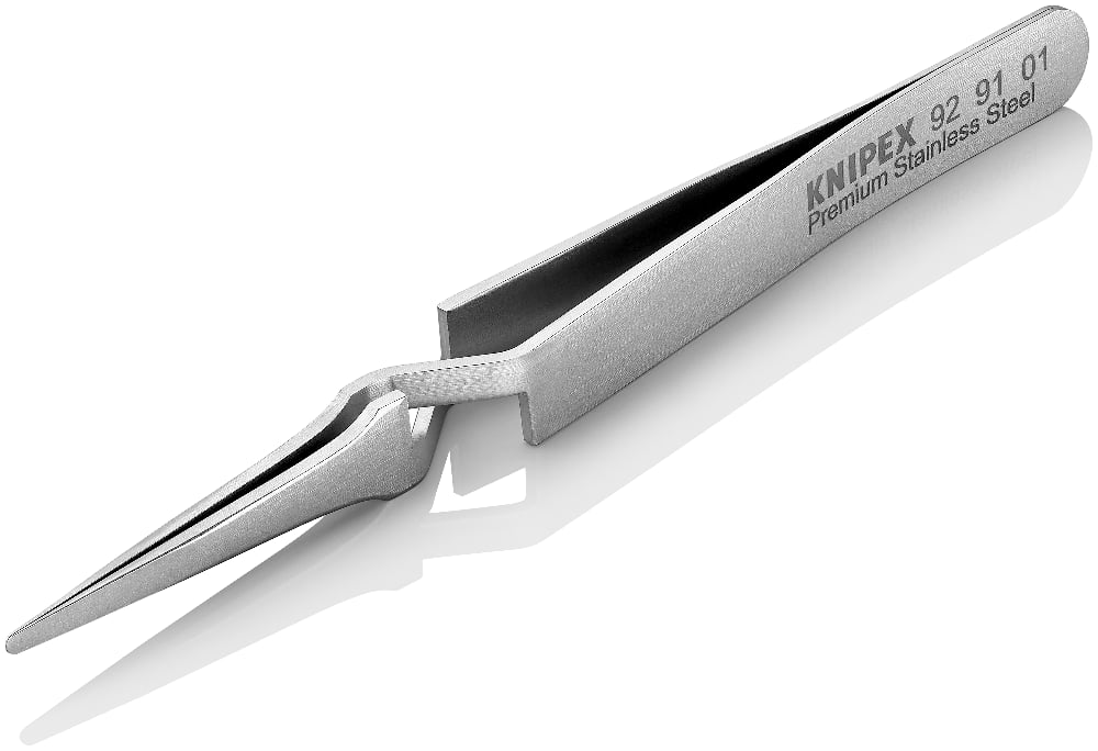 картинка KNIPEX KN-929101. Пинцет крестовидный прецизионный являющийся официальным дистрибьютором в России 
