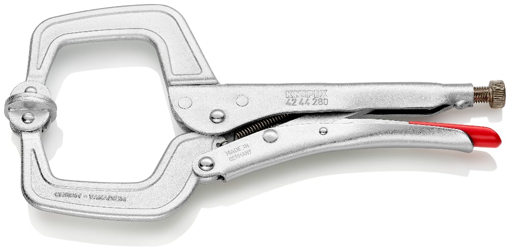 картинка KNIPEX KN-4244280. Клещи зажимные сварочные являющийся официальным дистрибьютором в России 