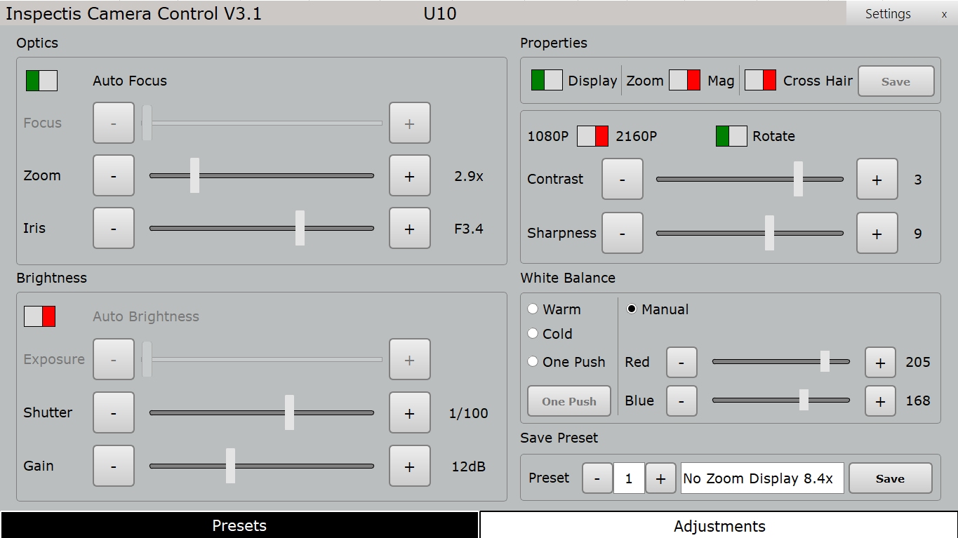 картинка INSPECTIS HD-201. Программное обеспечение для управления камерой с ПК являющийся официальным дистрибьютором в России 
