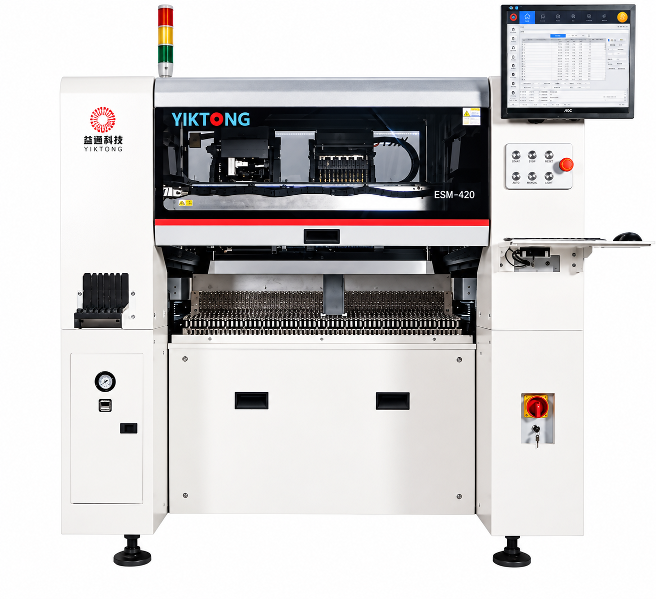 картинка YIKTONG ESM-420. Высокоскоростной автомат-установщик SMD компонентов являющийся официальным дистрибьютором в России 