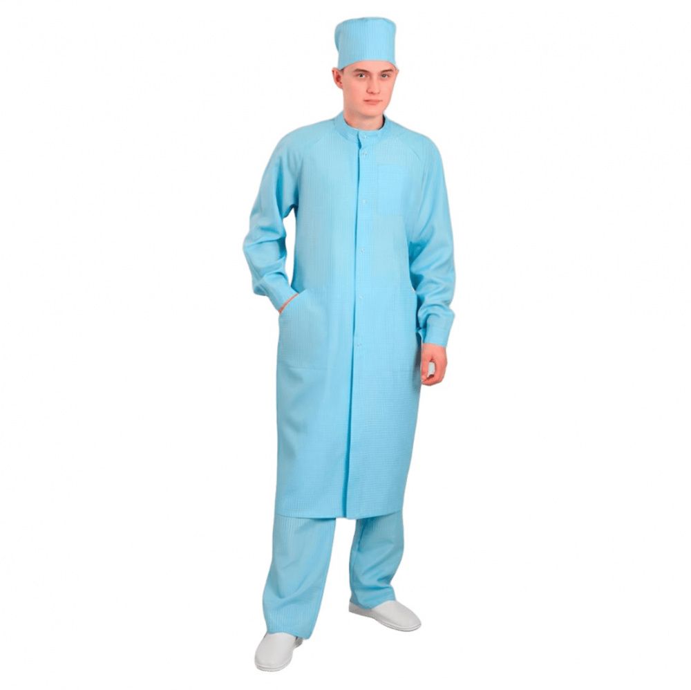 картинка ELK Б-247. Халат антистатический мужской являющийся официальным дистрибьютором в России 