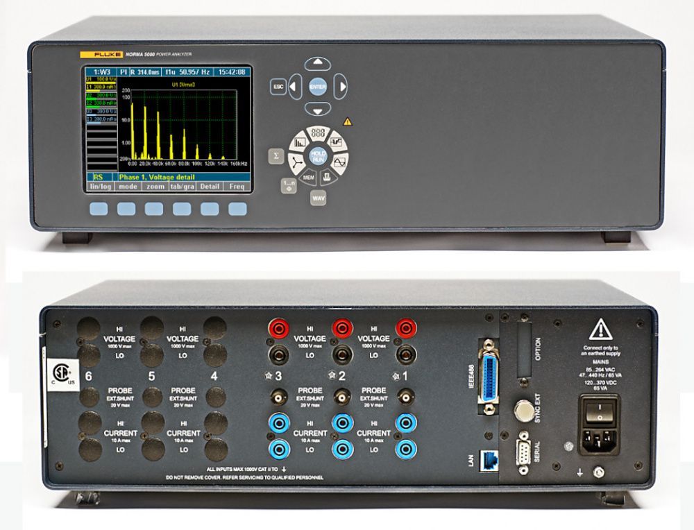картинка Fluke Norma 5000. Высокоточный анализатор электроснабжения являющийся официальным дистрибьютором в России 
