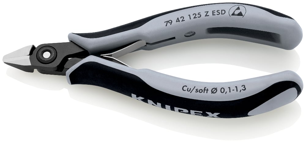 картинка KNIPEX KN-7942125ZESD. Прецизионные бокорезы являющийся официальным дистрибьютором в России 