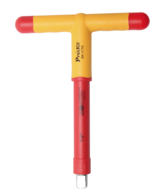 картинка ProsKit SK-V752. Торцевой ключ 1/2 дюйма T-образной рукояткой (1000 V) являющийся официальным дистрибьютором в России 