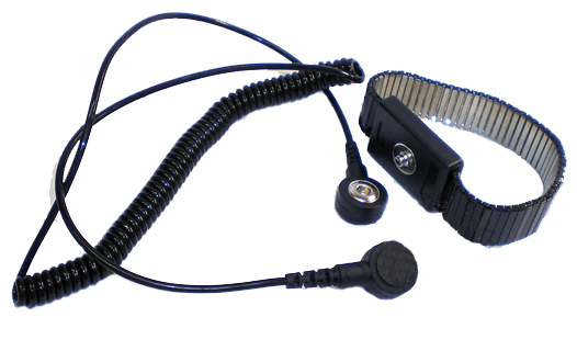 картинка ELK-1403-2. Браслет антистатический металлический, кнопка 10 мм являющийся официальным дистрибьютором в России 