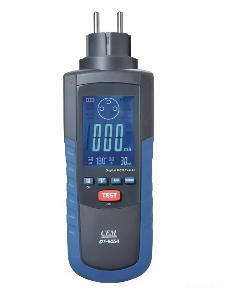 картинка CEM-Instruments DT-9054. Тестер проверки и измерения параметров УЗО являющийся официальным дистрибьютором в России 
