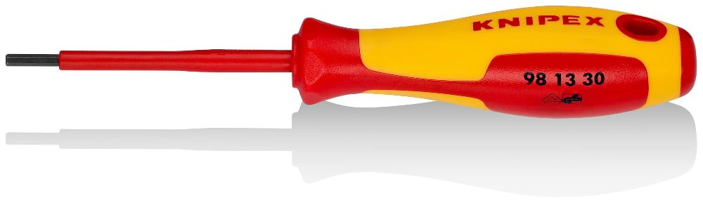 картинка KNIPEX KN-981330. Отвертка шестигранник VDE являющийся официальным дистрибьютором в России 