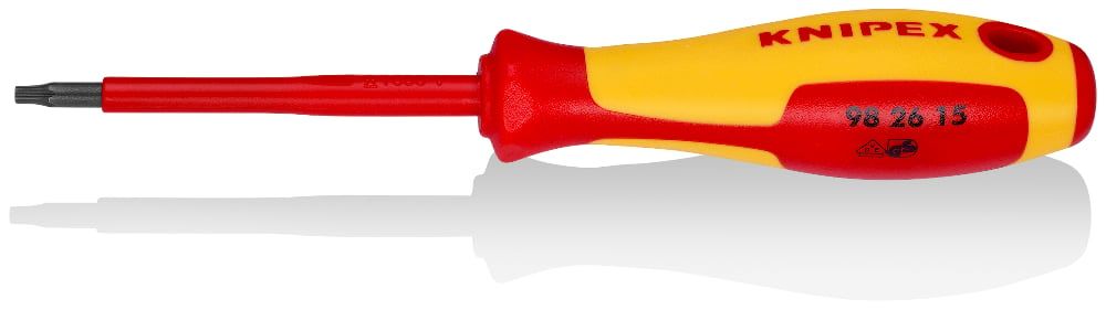 картинка KNIPEX KN-982615. Отвертка диэлектрическая TORX являющийся официальным дистрибьютором в России 