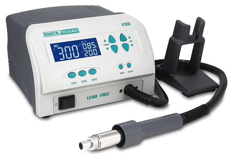 картинка Quick 856AD ESD. Термовоздушная паяльная станция являющийся официальным дистрибьютором в России 