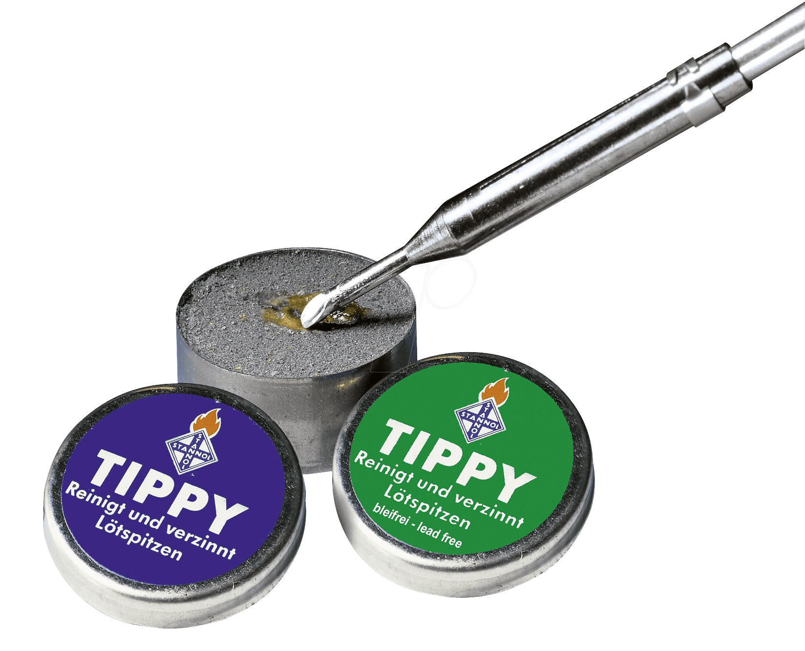 картинка Stannol Tippy. Активатор для очистки и восстановления паяльного жала являющийся официальным дистрибьютором в России 