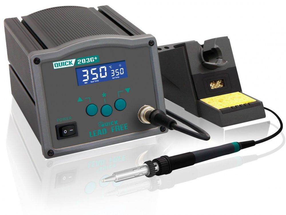 картинка Quick 203G+ (150 Вт). Индукционная паяльная станция являющийся официальным дистрибьютором в России 