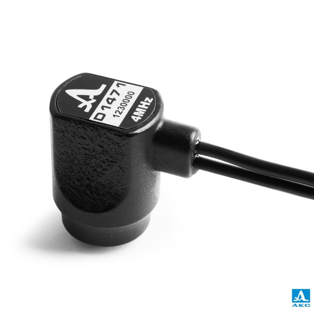 картинка АКС D1471 4.0A0D12CL (1456). Преобразователь раздельно-совмещенный прямой 4 МГц со встроенным кабелем являющийся официальным дистрибьютором в России 