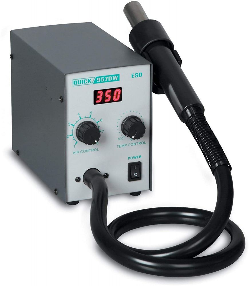 картинка Quick 957DW+ (580 Вт). Термовоздушная паяльная станция являющийся официальным дистрибьютором в России 