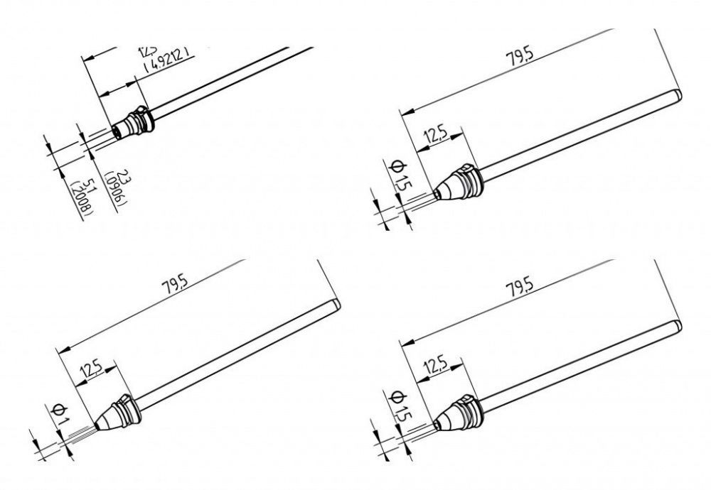 картинка Ersa 0742. Наконечники для демонтажного паяльника X-Tool Vario являющийся официальным дистрибьютором в России 