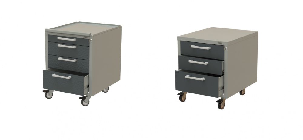 картинка Teras D3/M-D4/M-HD/M. Подкатные тумбы общепромышленные для рабочих мест являющийся официальным дистрибьютором в России 